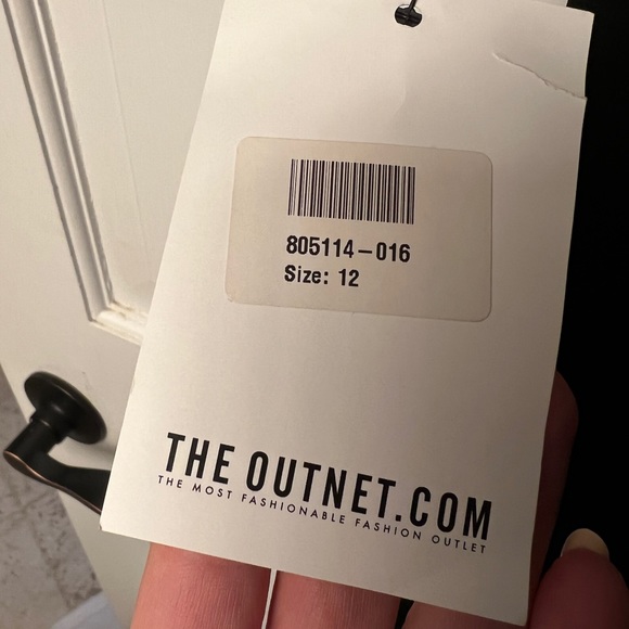 NWT Mikael Aghal Black Formal Gown Size 12 - Picture 8 of 8